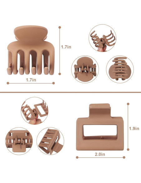 Set de Clips para Cabello USDNICE 8 Pcs Antideslizantes Set de Clips para Cabello USDNICE 8 Pcs Antideslizantes