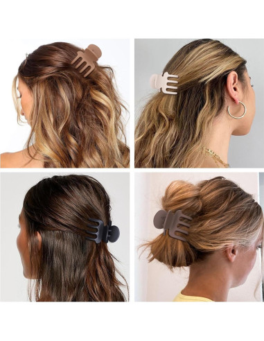 Set de Clips para Cabello USDNICE 8 Pcs Antideslizantes