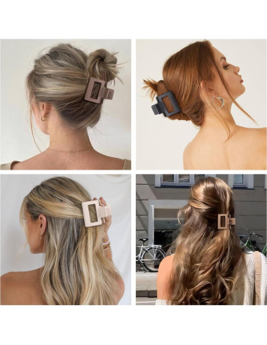 Set de Clips para Cabello USDNICE 8 Pcs Antideslizantes