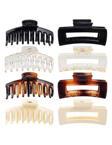 Clip de Garra para Cabello Laxizar 10.9 cm 8 Piezas