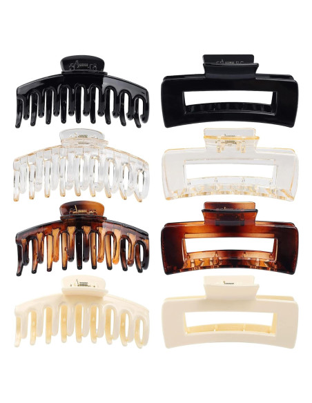Clip de Garra para Cabello Laxizar 10.9 cm 8 Piezas Clip de Garra para Cabello Laxizar 10.9 cm 8 Piezas