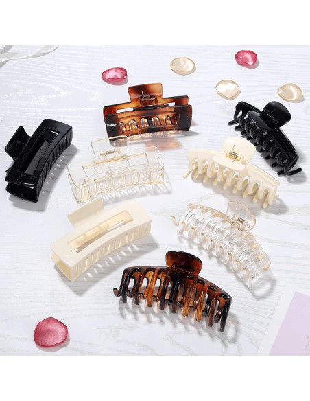 Clip de Garra para Cabello Laxizar 10.9 cm 8 Piezas Clip de Garra para Cabello Laxizar 10.9 cm 8 Piezas