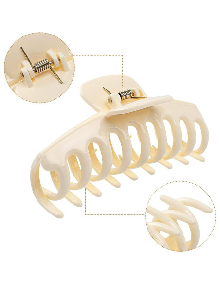 Clip de Garra para Cabello Laxizar 10.9 cm 8 Piezas Clip de Garra para Cabello Laxizar 10.9 cm 8 Piezas
