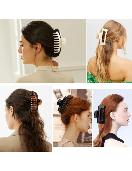 Clip de Garra para Cabello Laxizar 10.9 cm 8 Piezas Clip de Garra para Cabello Laxizar 10.9 cm 8 Piezas
