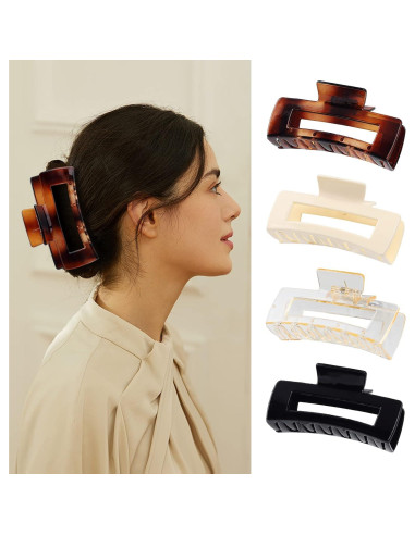 Clip de Garra para Cabello Laxizar 10.9 cm 8 Piezas