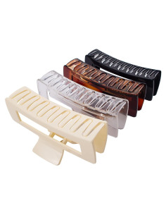 Paquete de 4 Pinzas para el Cabello Extra Grande Maorulu