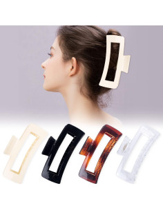 Paquete de 4 Pinzas para el Cabello Extra Grande Maorulu 2