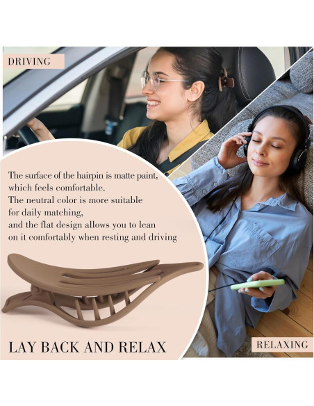 8 Clips de Pelo Planos Obeoby para Cabello Fino - 2 Estilos