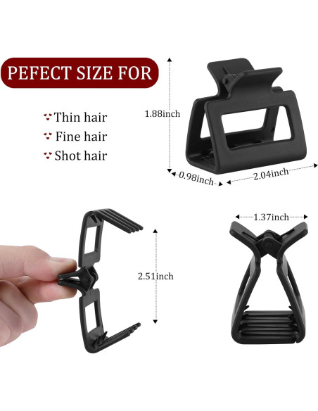 Clips de Garra Medianos HQ-SITE - 16 Colores Antideslizantes Clips de Garra Medianos HQ-SITE - 16 Colores Antideslizantes