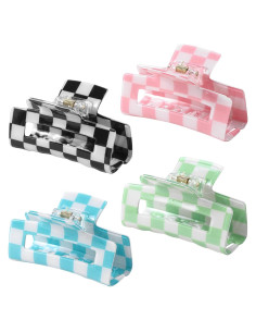 Clips de Pelo Coloridos LuSeren - Paquete de 4 Medianos