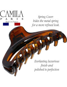 Clip de Pelo Francés Camila Paris CP2370 Tortuga 8.89 cm 2