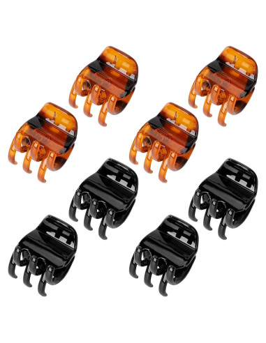 8 Clips de Cabello Anshihua Medianos Antideslizantes 3.3 cm