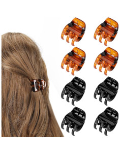 8 Clips de Cabello Anshihua Medianos Antideslizantes 3.3 cm 2