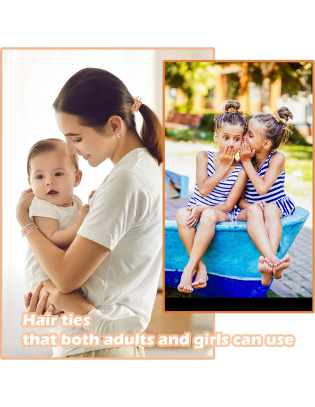 20 Gomas de Pelo Elásticas FECASIMY - Sin Daño, 6.35 cm