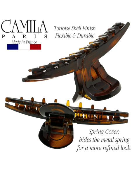 Clip para el cabello Camila Paris CP2371 10.16 cm tortuga