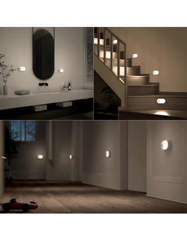Luz Nocturna LED Recargable Lyridz con Sensor de Movimiento 2 Pcs