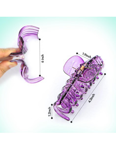 Clip para Cabello Grande MaryLavender 11 cm Antideslizante 4 Colores 2