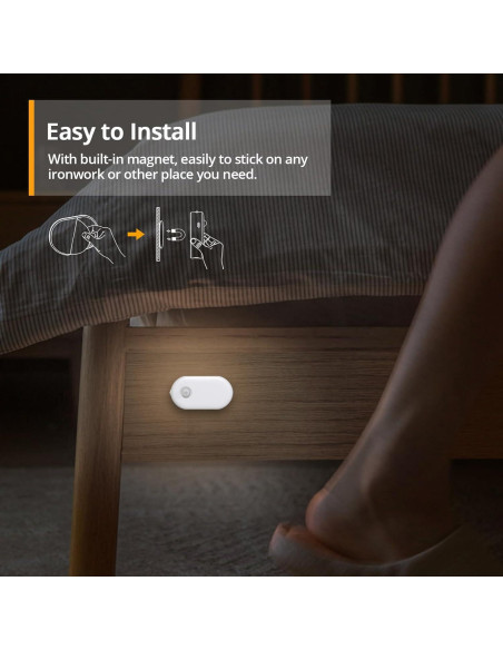 Luz Nocturna LED Recargable Lyridz con Sensor de Movimiento 2 Pcs Luz Nocturna LED Recargable Lyridz con Sensor de Movimiento 2 Pcs