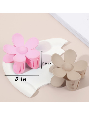 Pinzas de Garra con Flores AOENJIE 8PCS Antideslizantes