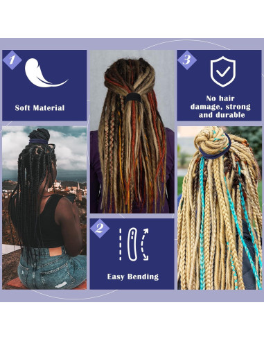 Corbatas de Cabello Espiral Hanaive 2 Pcs Patrón Vintage