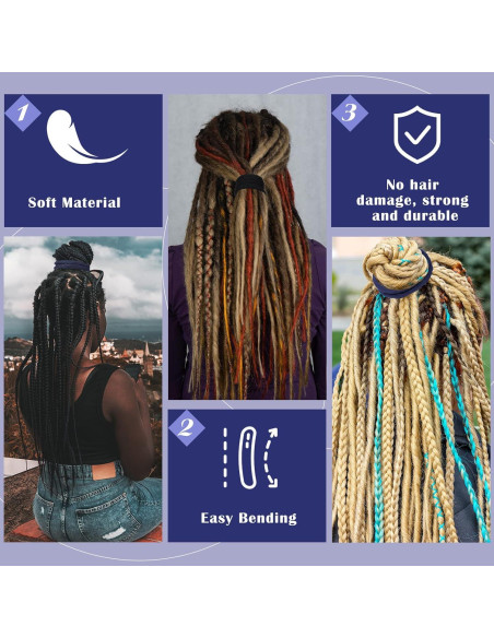 Corbatas de Cabello Espiral Hanaive 2 Pcs Patrón Vintage