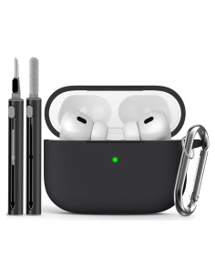 Funda protectora de silicona para AirPods Pro 2/1 - Negro