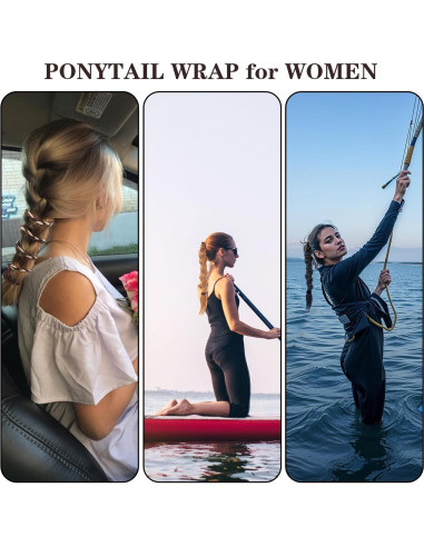 4 Gomas de Pelo Espirales Elásticas DIVINA VITAE 70cm Color Mezclado