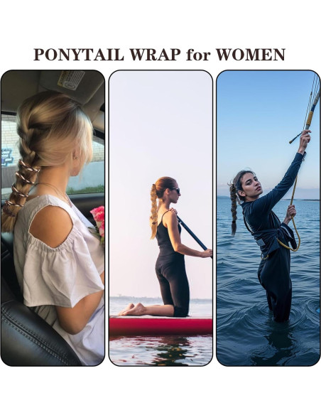 4 Gomas de Pelo Espirales Elásticas DIVINA VITAE 70cm Color Mezclado