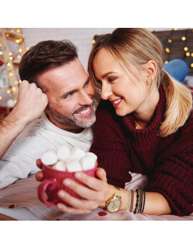 20 Lazos para el Cabello Boho SYGY - 6 cm, Sin Daño, Marrón