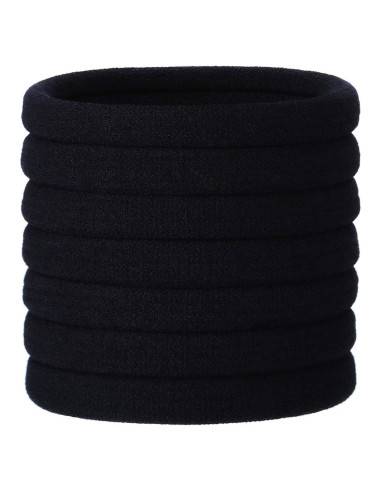 20 Bandas Elásticas Negras eBoot para Cabello Grueso 5 cm