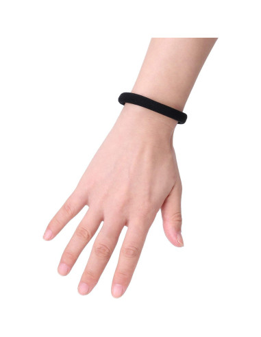 20 Bandas Elásticas Negras eBoot para Cabello Grueso 5 cm