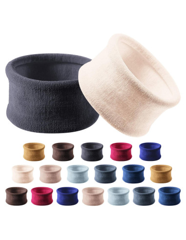 20 Bandas de Algodón Elástico eBoot para Cabello Grueso 6.5 cm