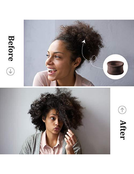 20 Bandas de Algodón Elástico eBoot para Cabello Grueso 6.5 cm