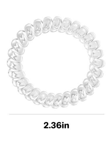 Tiras de Cabello Espiral KCHIES Transparentes - 6 Piezas