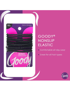 Sujetadores de Cabello Antideslizantes Goody Ouchless 10 Ct Negro 2