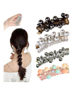 Tiras de Cabello Espirales NEKSKA - 4 Pcs Suaves y Elásticas