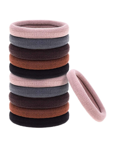 Gomas de Pelo Gruesas Anezus 50 Pcs Neutras 5cm