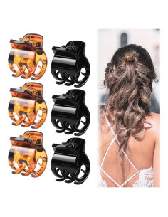 Set de 6 Clips de Garra para Cabello Czyan - Fuerte Sujeción