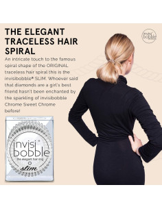invisibobble SLIM Cromo Dulce - Lazos para Cabello Sin Marcas 2