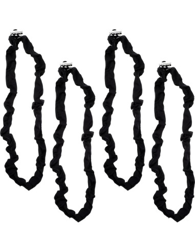 4 Diademas de Seda Ajustables KFHENSOMR para Cabello Rizado