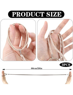 3 Gomas de Pelo Quilax Elásticas para Mujeres 41cm Nylon 2