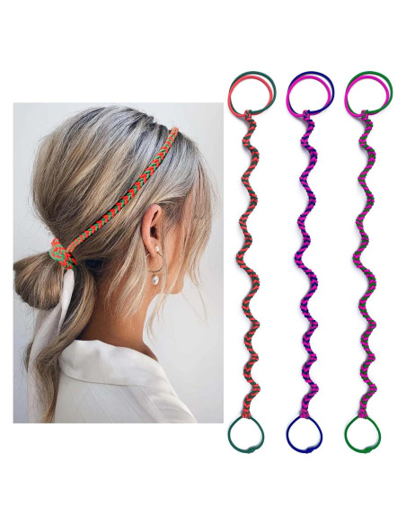 3 Paquetes de Sujetadores de Cabello SISYOUP 40.64 cm Colorido