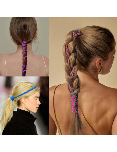 3 Paquetes de Sujetadores de Cabello SISYOUP 40.64 cm Colorido