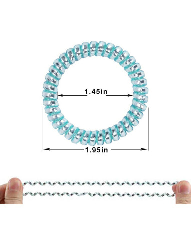 24 Lazos Espirales para Cabello Winrase - Gomas Elásticas Multicolor