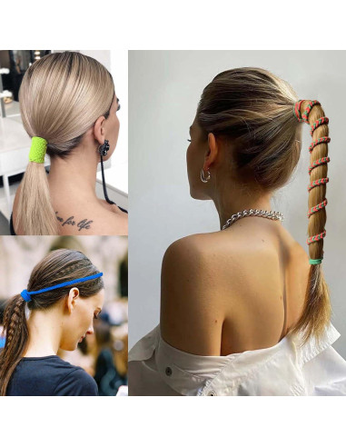 3 Paquetes de Sujetadores de Cabello SISYOUP 40.64 cm Colorido