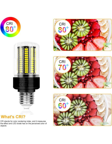 6Pack Bombillas LED 25W DuuToo 3146 Lúmenes E26/E27