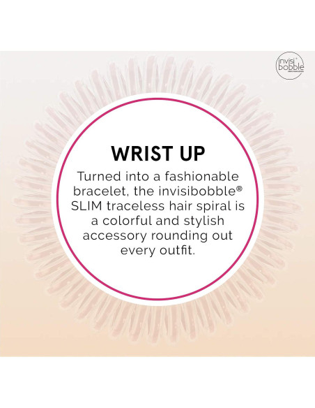 Invisibobble SLIM - Paquete de 3 ligas para cabello sin marcas