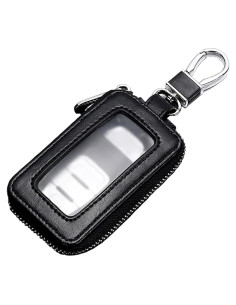 Funda de Llave de Coche vvag de Cuero Genuino Universal Negra