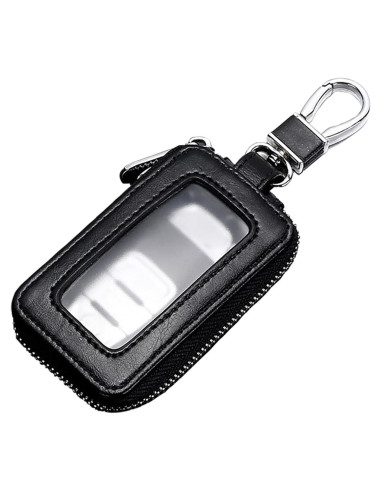 Funda de Llave de Coche vvag de Cuero Genuino Universal Negra