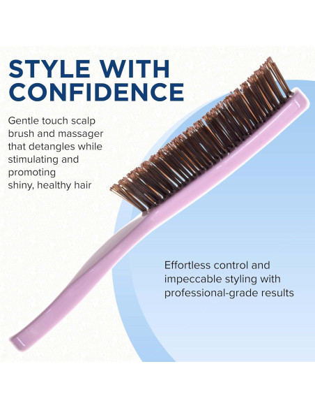 Cepillo Desenredante Mini Giorgio Rosa para Todo Tipo de Cabello